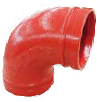 Kolano rowkowane standardowe 90° model 90